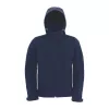 HOODED SOFTSHELL MEN (L, Navy)