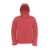 HOODED SOFTSHELL MEN (S, Red)