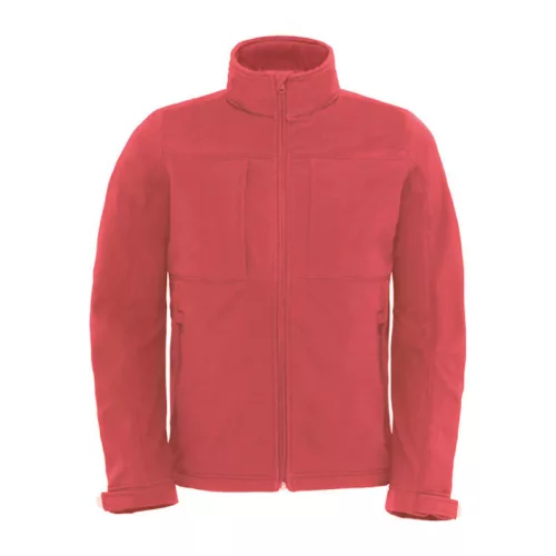 HOODED SOFTSHELL MEN (3XL, Red)