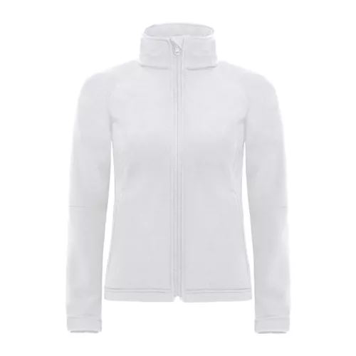 HOODED SOFTSHELL WOMEN (M, White)