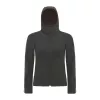 HOODED SOFTSHELL WOMEN (2XL, Black)