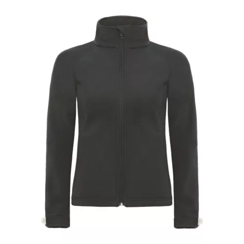 HOODED SOFTSHELL WOMEN (XS, Black)