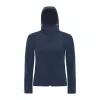 HOODED SOFTSHELL WOMEN (L, Navy)