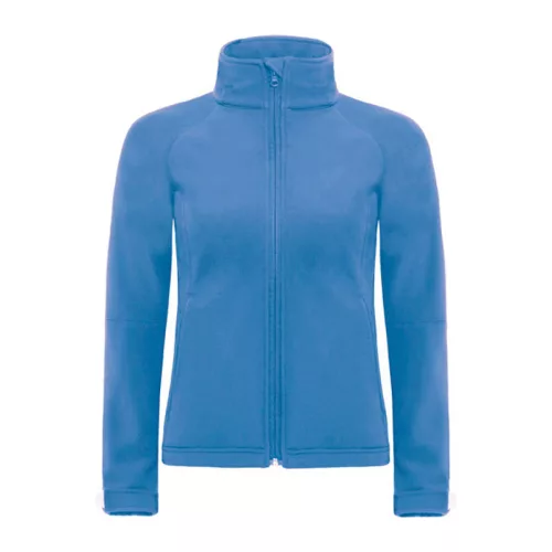 HOODED SOFTSHELL WOMEN (S, Azure)