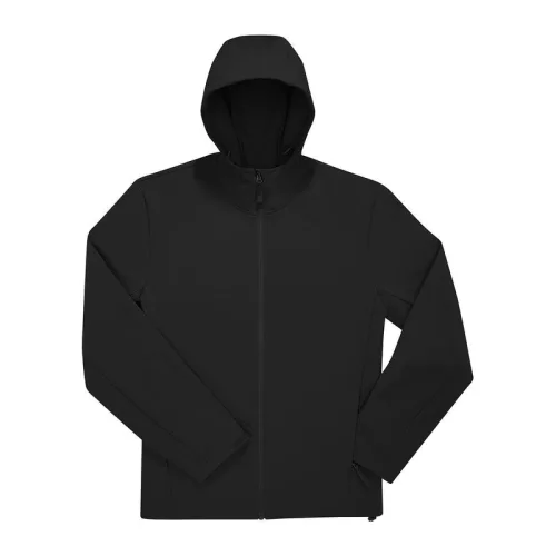 B&C Reset 3Lr Hooded Softshell (3XL, Black)