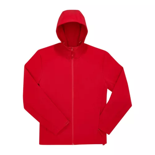 B&C Reset 3Lr Hooded Softshell (2XL, Red)