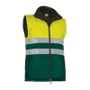 HIGHWAY mellény (M, Neon Yellow-Bottle Green)