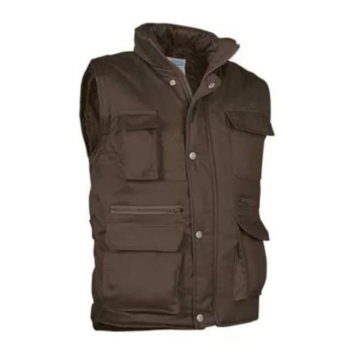 REPORTER mellény (XL, Chocolate Brown)
