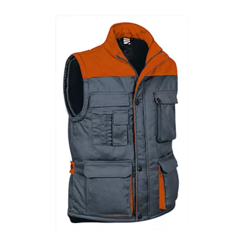 THUNDER mellény (M, Cement Grey-Party Orange)