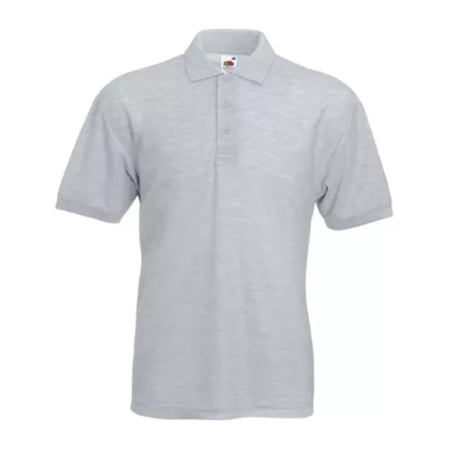 65/35 POLO (5XL, Heather Grey)