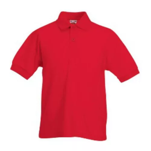 KIDS 65/35 POLO (3/4, Red)