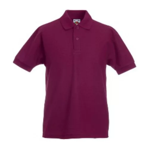 KIDS 65/35 POLO (3/4, Burgundy)