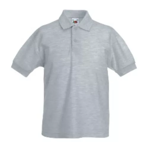 KIDS 65/35 POLO (3/4, Heather Grey)