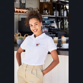 LADIES 65/35 POLO (S, Black)