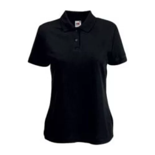 LADIES 65/35 POLO (S, Black)