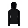 LADIES CLASSIC HOODED SWEAT (XL, Black)