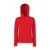LADIES CLASSIC HOODED SWEAT (M, Red)