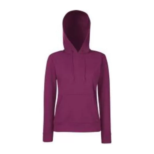 LADIES CLASSIC HOODED SWEAT (S, Burgundy)