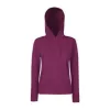 LADIES CLASSIC HOODED SWEAT (2XL, Burgundy)