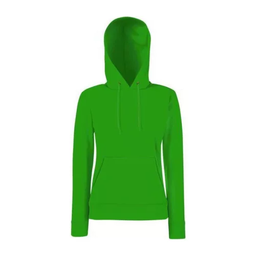 LADIES CLASSIC HOODED SWEAT (XS, Kelly Green)