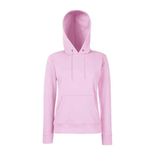 LADIES CLASSIC HOODED SWEAT (M, Light Pink)