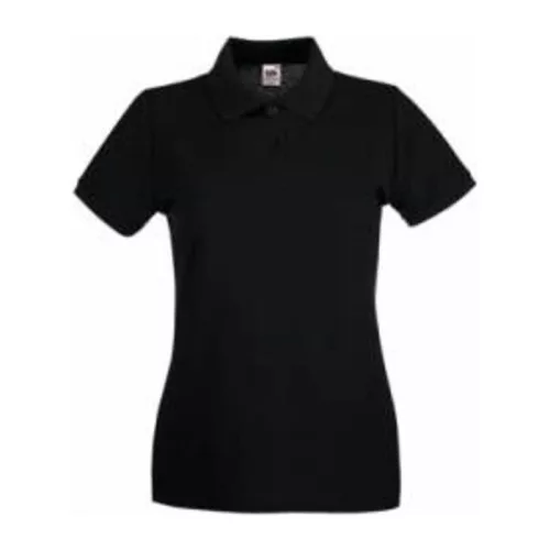 LADIES PREMIUM POLO (XL, Black)
