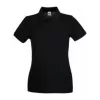 LADIES PREMIUM POLO (2XL, Black)