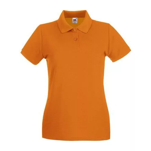 LADIES PREMIUM POLO (2XL, Orange)