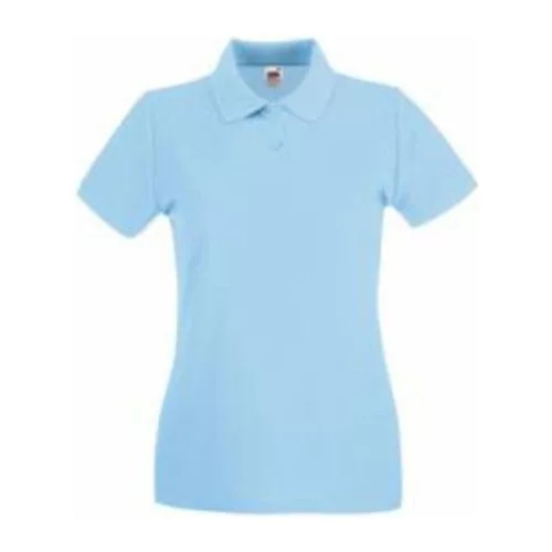 LADIES PREMIUM POLO (M, Sky Blue)