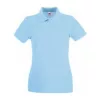 LADIES PREMIUM POLO (L, Sky Blue)