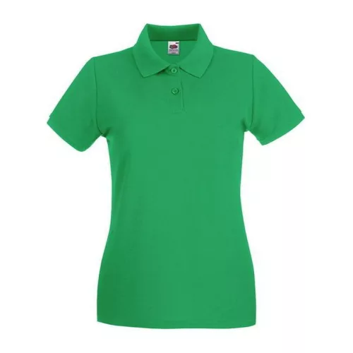 LADIES PREMIUM POLO (S, Kelly Green)