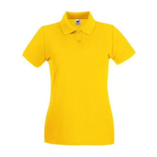 LADIES PREMIUM POLO (S, Sunflower)