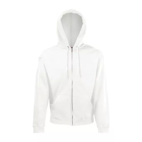 CLASSIC HOODED SWEAT JACKET (L, White)