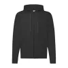 CLASSIC HOODED SWEAT JACKET (L, Black)