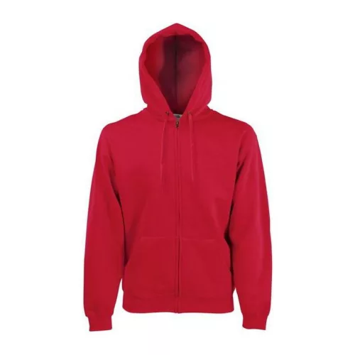 CLASSIC HOODED SWEAT JACKET (XL, Red)