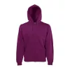 CLASSIC HOODED SWEAT JACKET (2XL, Burgundy)