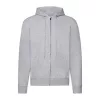 CLASSIC HOODED SWEAT JACKET (XL, Heather Grey)