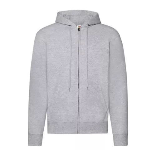 CLASSIC HOODED SWEAT JACKET (XL, Heather Grey)