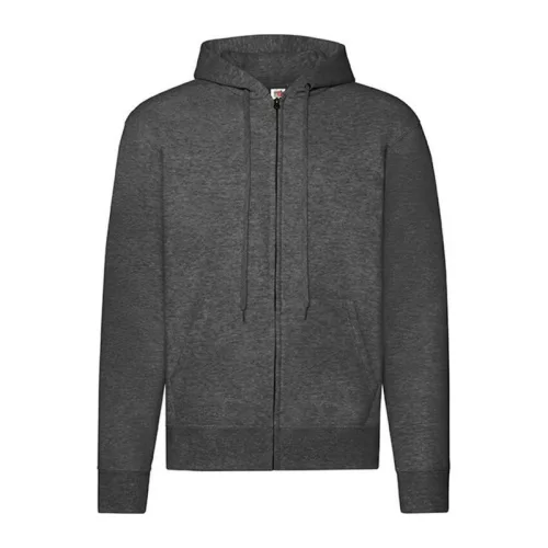 CLASSIC HOODED SWEAT JACKET (XL, Dark Heather Grey)