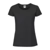 LADIES ICONIC 195 RINGSPUN PREMIUM T (XL, Black)