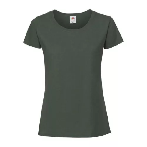 LADIES ICONIC 195 RINGSPUN PREMIUM T (2XL, Bottle Green)