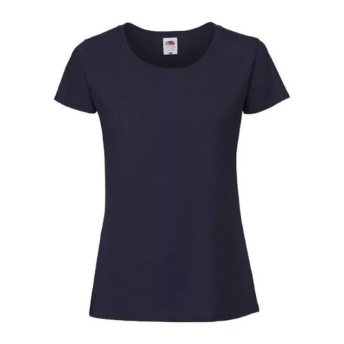 LADIES ICONIC 195 RINGSPUN PREMIUM T (2XL, Deep Navy)
