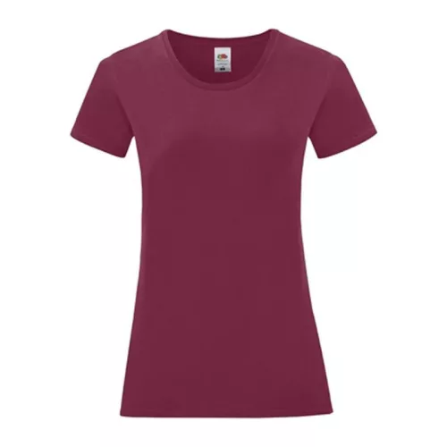 LADIES ICONIC 150 T (XL, Burgundy)