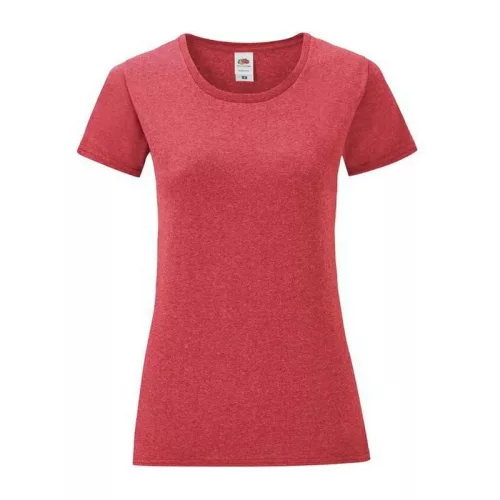 LADIES ICONIC 150 T (L, Heather Red)