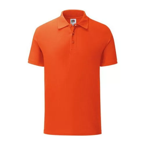 ICONIC POLO (L, Flame Red)