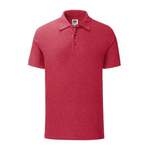 ICONIC POLO (M, Heather Red)