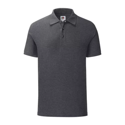 ICONIC POLO (S, Dark Heather Grey)