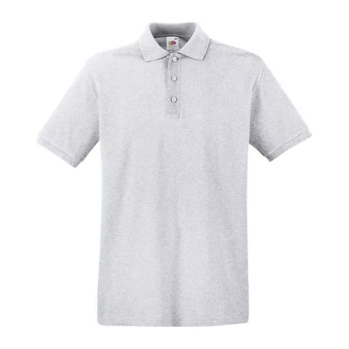PREMIUM POLO (XL, Heather Grey)