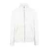 LADIES PREMIUM SWEAT JACKET (L, White)
