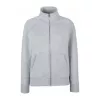 LADIES PREMIUM SWEAT JACKET (S, Heather Grey)